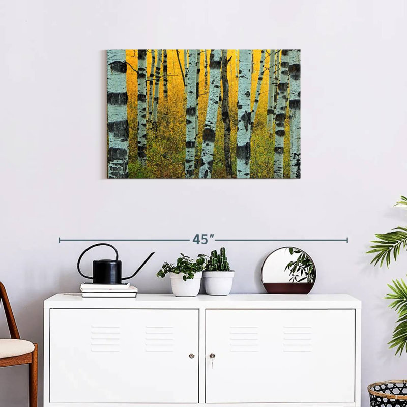 Harnek Abstract Aspen Tree, 20" H x 30" W