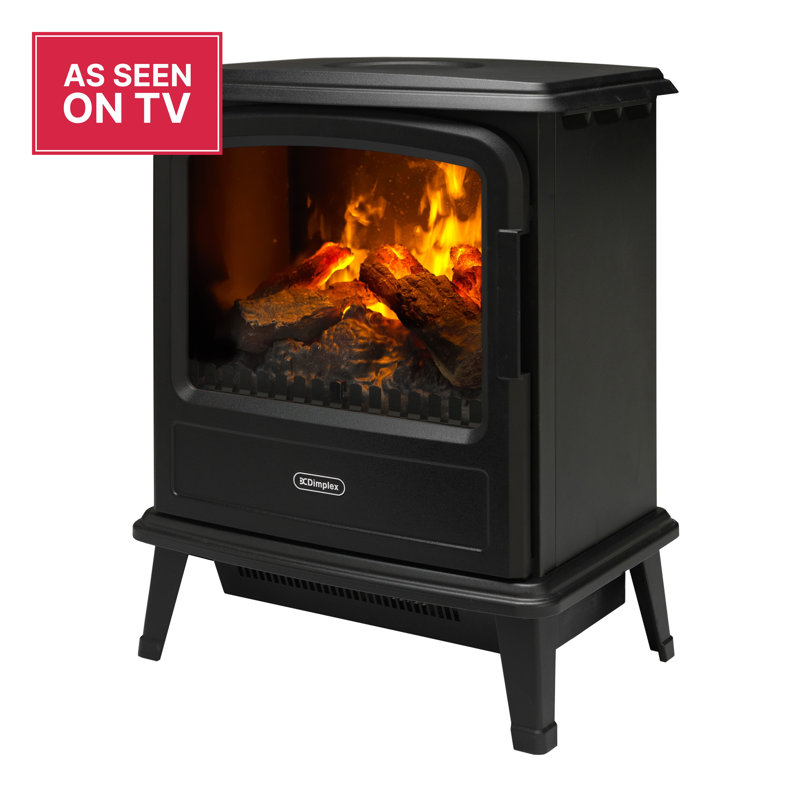 Dimplex Evandale Pebble Optimyst Water Vapour Technology Electric Stove Fire, 44cm W, Black