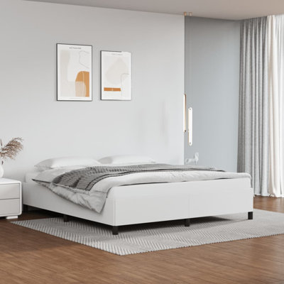 Cadre de lit Darrisha, cadre de lit plateforme tapissier, sans matelas