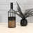 Metal Wine Bottle with Battery Operated Candle