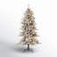 Sapin de Noël artificiel vert / blanc Guillema-196891857