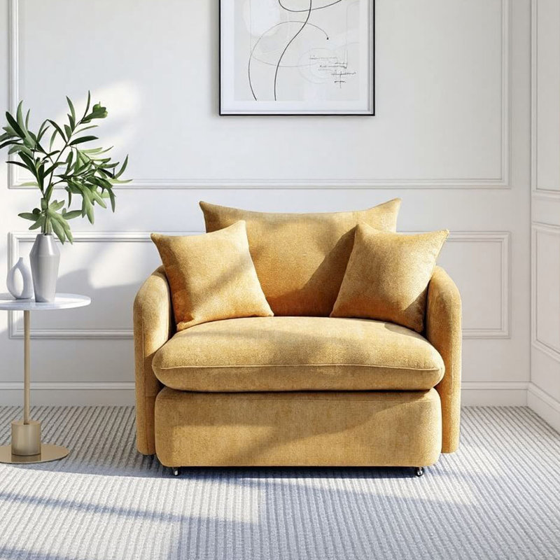 Fauteuil d'appoint 41 po, Jaune