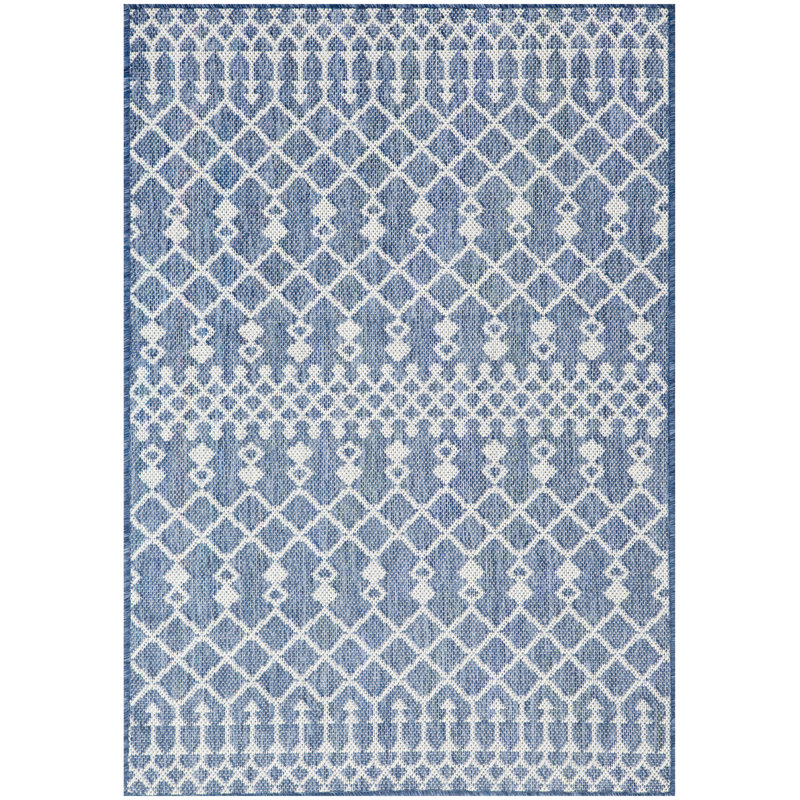  Positano 2' x 3' Navy Blue Modern Rug, Navy, Rectangle 2' x 3'
