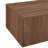Paxton 48" Low Profile Coffee Table with Solid Base in Satin Walnut | Contemporary Center Table for Living Room-487350335