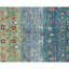 Tapis bleu noué à la main de haute qualité