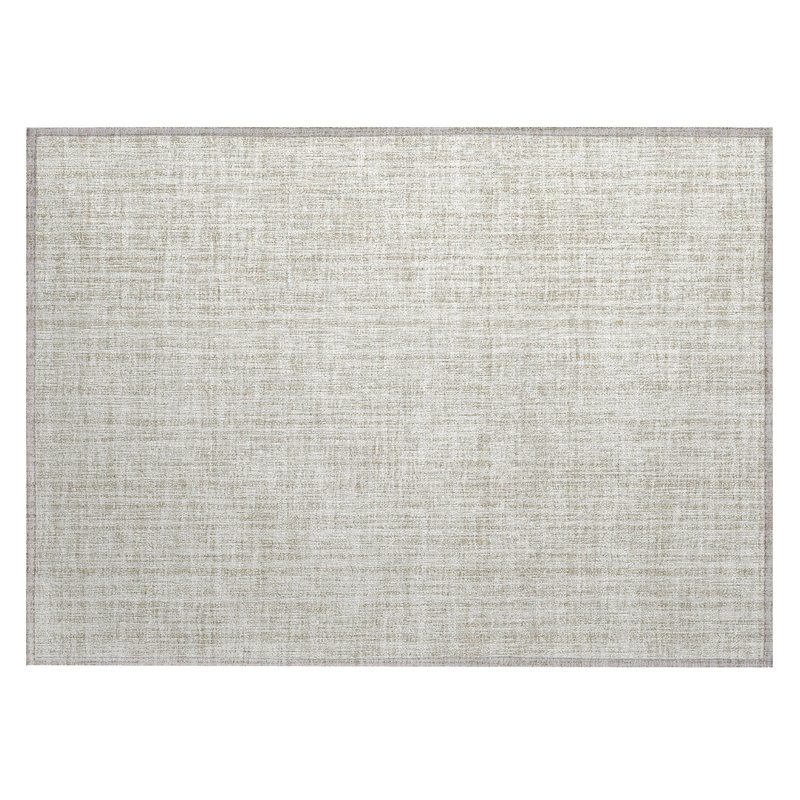Machine Washable Indoor/Outdoor Chantille ACN760 StripesRug, 1'8" x 2'6", Ivory