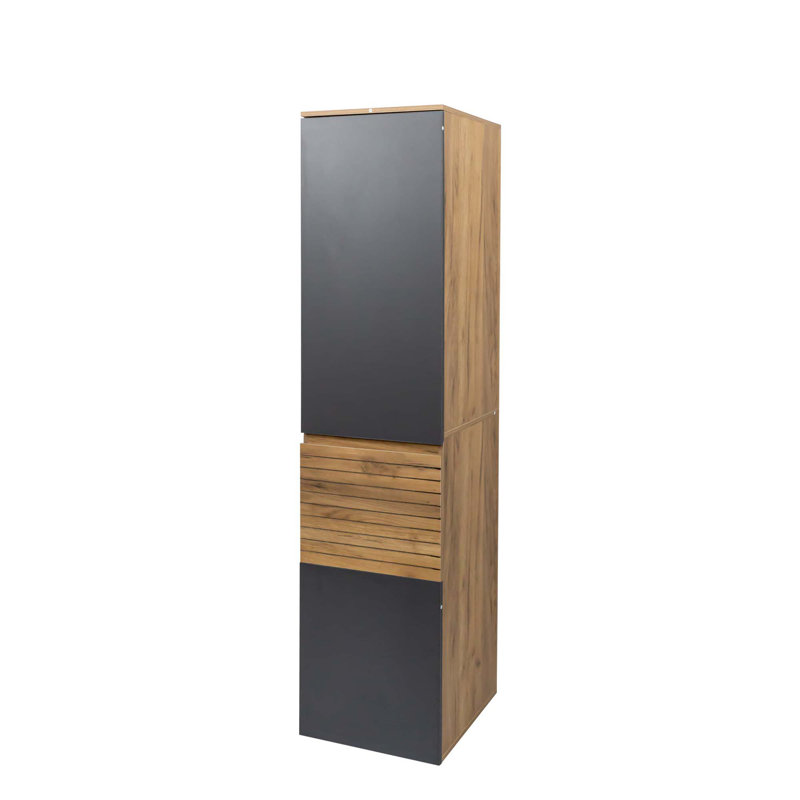 Freestanding Cabinet With Adjustable Shelves And Two Doors