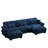 U-Shape 3 Deep Seat Modular Sofa Couch With 2 Movable Ottomans-1912398235