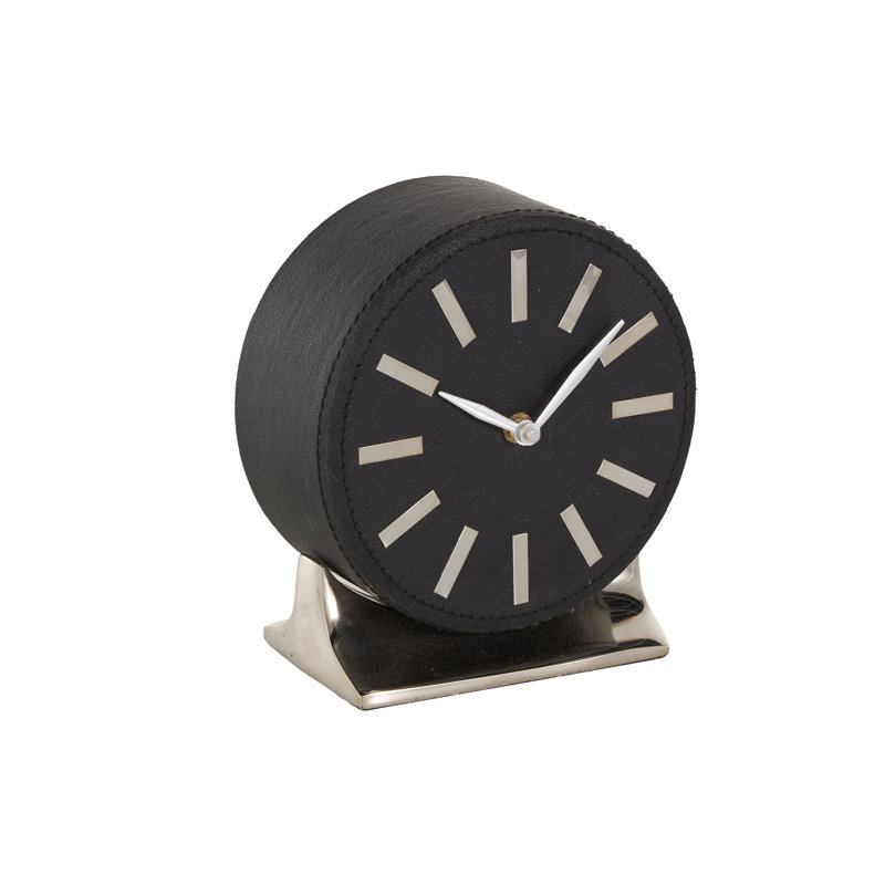 Traditional Mechanical Tabletop Clock in Black