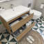 Ensemble de meuble-lavabo mural simple 36 po Amahd-941868978