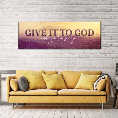 «Offrez-le à Dieu» sur toile