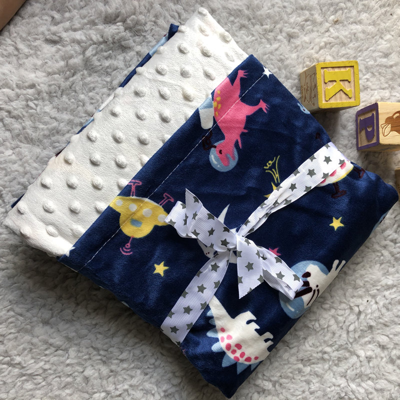 Couverture pour bébé dinosaurs minky