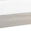 Lit plateforme avec tête de lit Cuzzy, bois blanc à profil bas-115686029