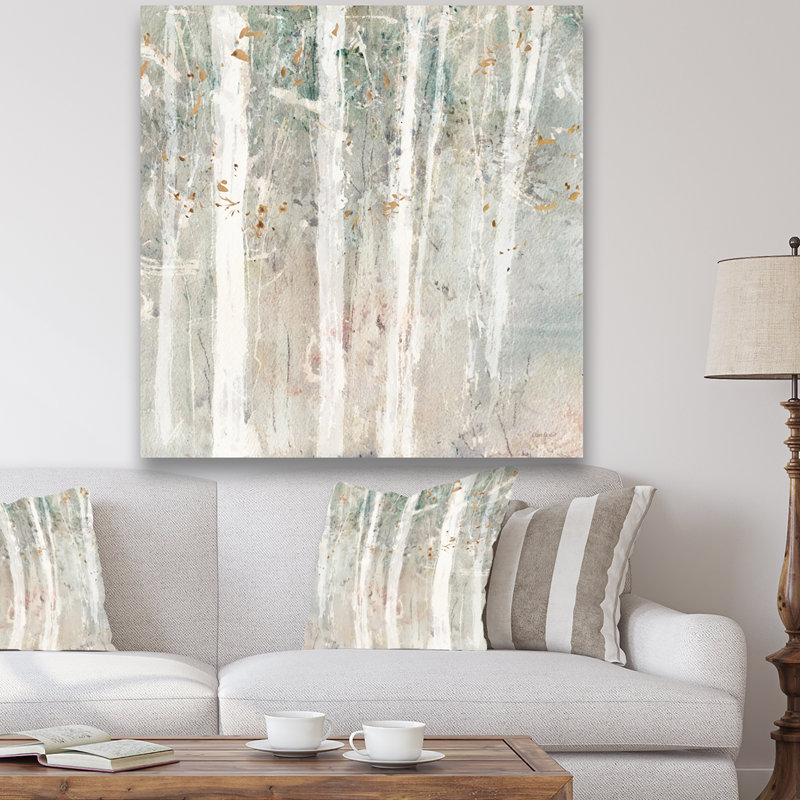 «A Woodland Walk into the Forest V», reproduction d'art sur toile tendue, H 16 po x l 16 po x P 1 po