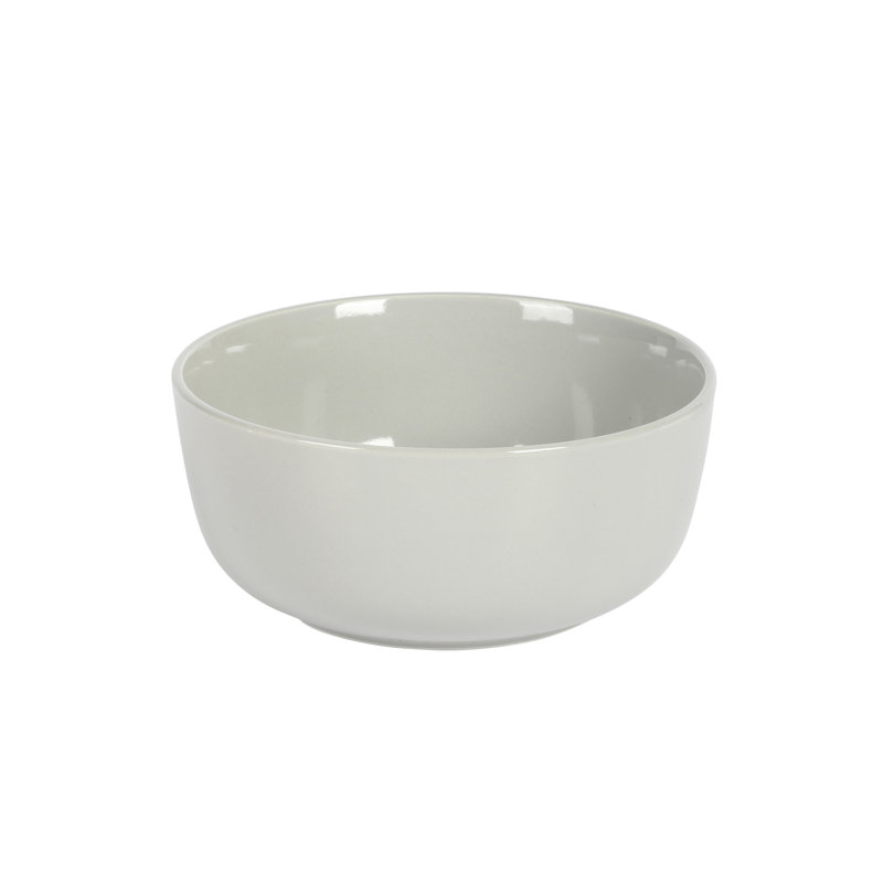 Grey Porcelain 12-Piece Dinnerware Set with Lipped Design
