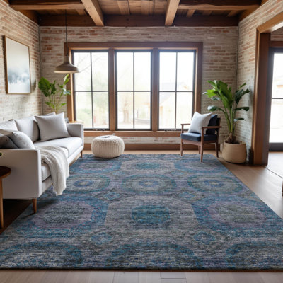 Premium Machine Washable Jeske AMF1221 Geometric Rug