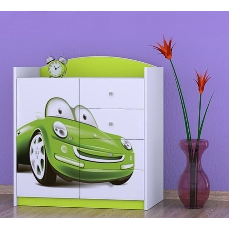 Nieman Kids 4 - Drawer Combo Dresser, Green