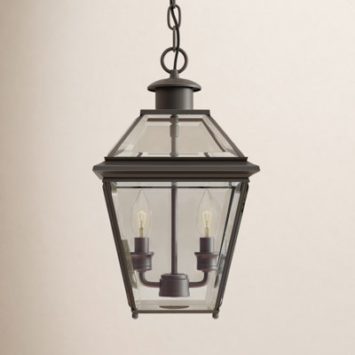 Calais Beveled Outdoor Metal Hanging Lantern