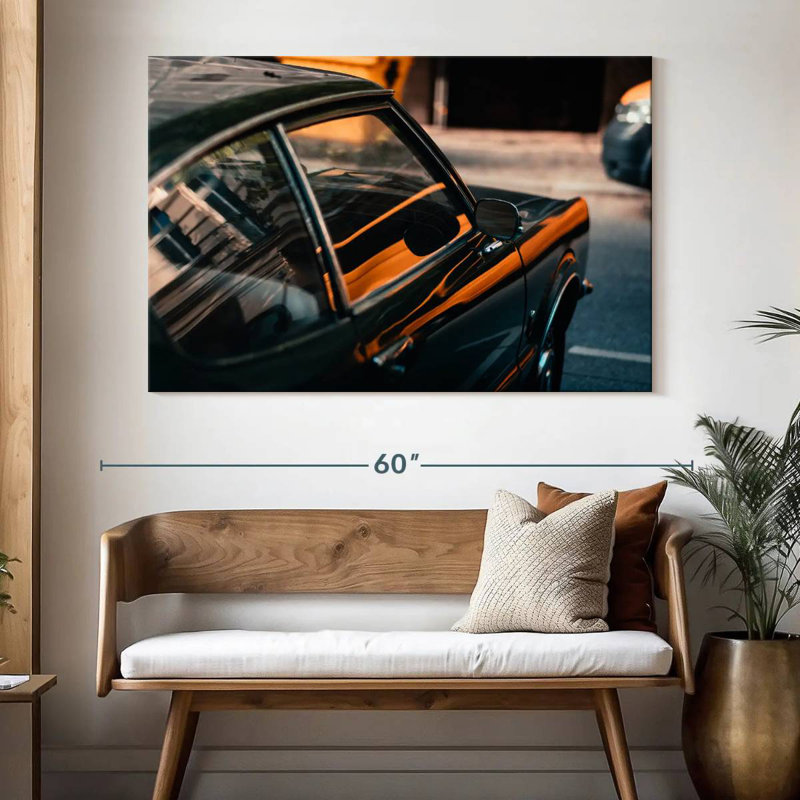 Voiture rétro Mehar Street, H 34 po x l 51 po