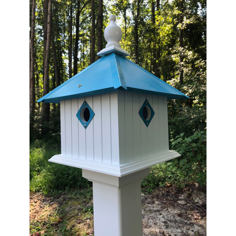 Maison d'oiseaux 18 po x 12 po x 12 po Crofton, Bleu lagon