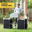 Table de camping extérieure pliante avec rangement