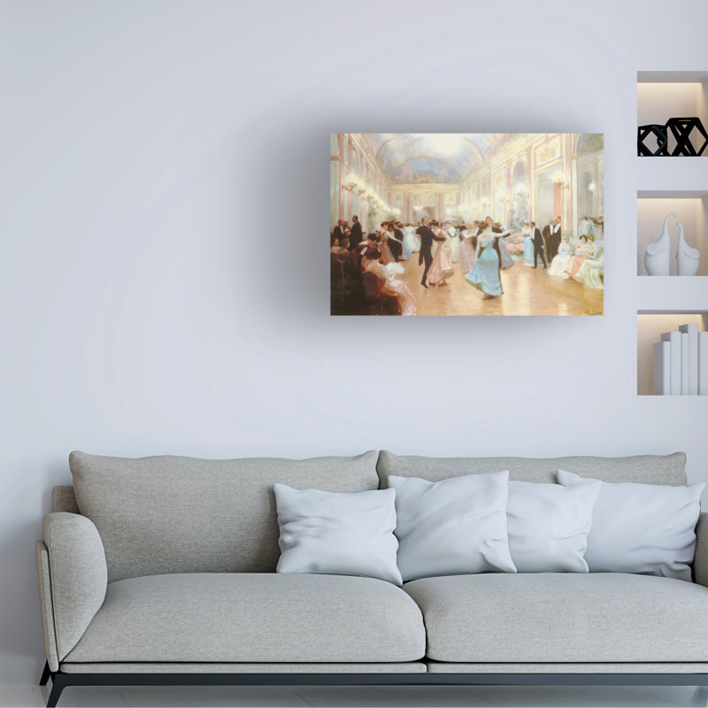 Art sur toile Marcus Jules The Ball One Elegant Evening, H 16 po x l 24 po