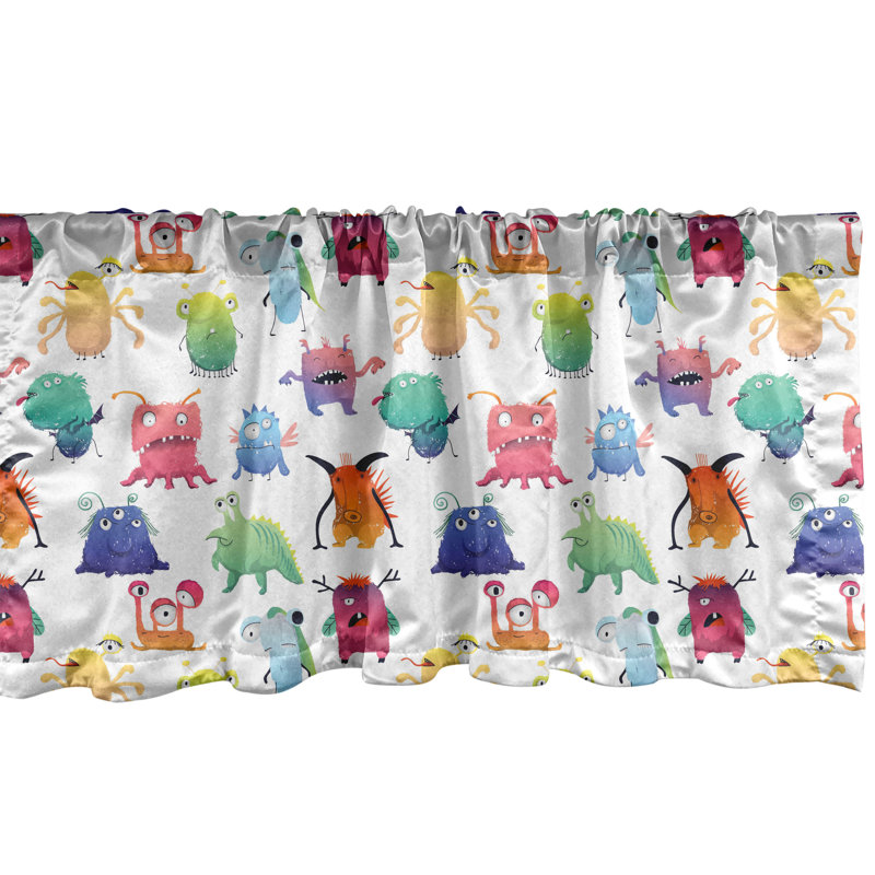 Multicolore cantonnière Ambesonne, L 54 po x L 12 po