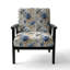 Chaise d'appoint florale Cobalt-6885473