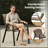 Set of 4 Stackable Outdoor Dining Chairs with Durable Metal Frame for All-Weather Use-1331684807-1331684858