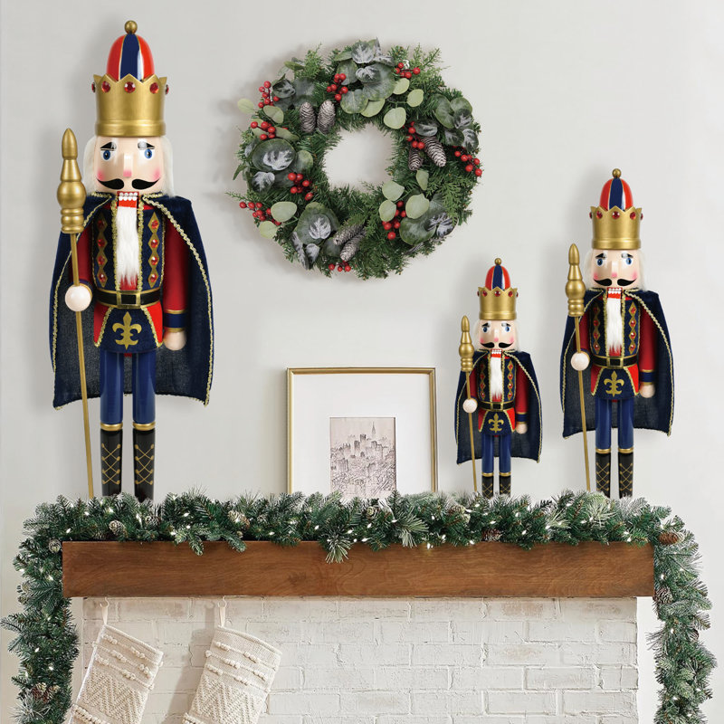 Christmas Nutcracker, 24" H x 4.7" W x 5.6" D