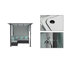 Canapé modulaire d'extérieur en osier de 90,6 po de largeur avec coussins-87460036