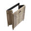 Armoire de plancher pliante gris antique de 30 pouces avec évier en céramique, conception pliable permettant d'économiser de l'espace, installation en une minute, charnières silencieuses de style américain à décor texturé 3D, facile à assembler