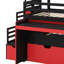 Lit mezzanine avec bureau coulissant, lit gigogne, tiroirs de rangement et marches Gaming & Workstation-1949247311