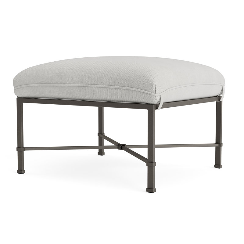 Venetian Outdoor Ottoman, Fushion Dove, Mica