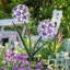 Piquet de jardin solaire en métal double Hydrangea avec 34 lumières DEL Exhart Exhart-1771945542