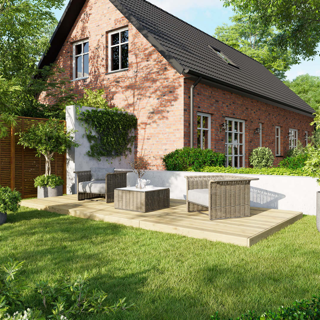 Powersheds Timber Pressure Treated Decking Kit - No Handrails