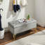 Banc rembourré en tissu avec 4 pieds-1164397996