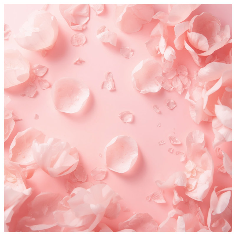 Rideaux de douche Pink Petals, 70in W x 93in H