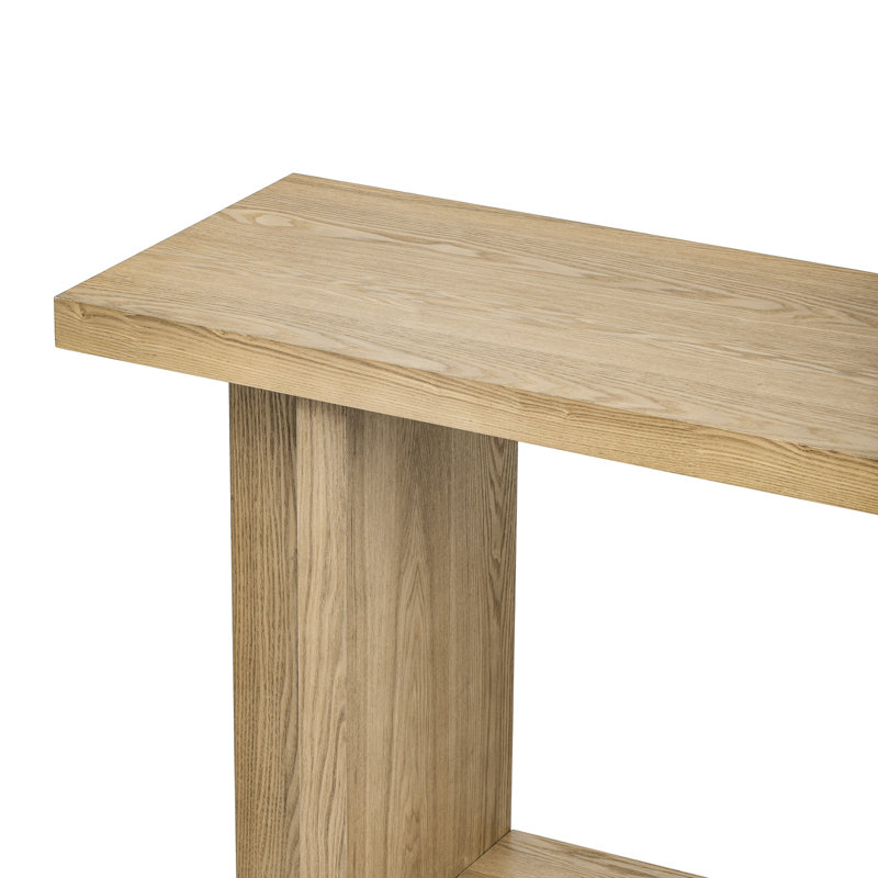 60''Console Table With Ash Veneer, Natural