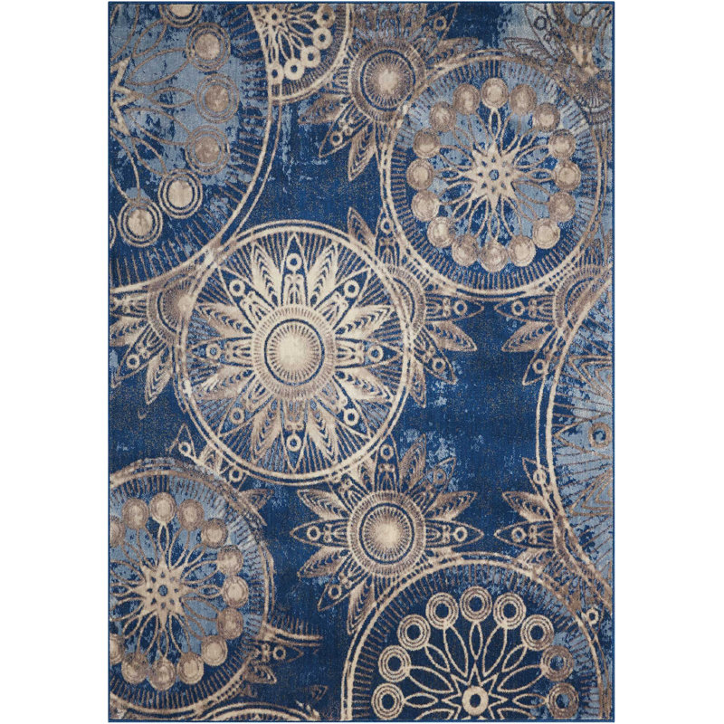 Tapis denim Anastasia, Rectangle 2 pi x 2 pi 9 po