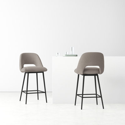 Valdez Boucle Upholstered Stool