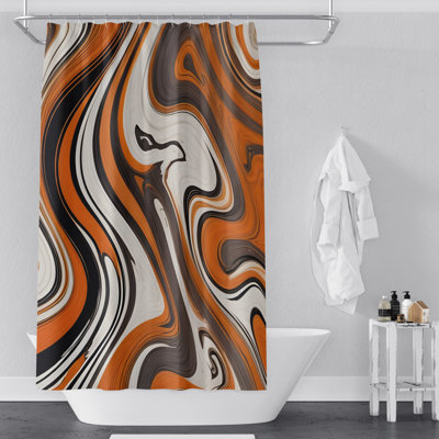 Rideau de douche abstrait