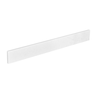 36" White Engineered Stone Bathroom Vanity Backsplash