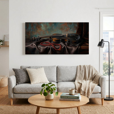 Ensemble de 1 tableau sur toile « Perles de violon »