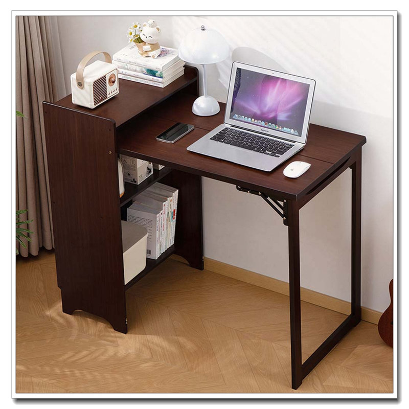 Table pliante en bambou, Noyer brun