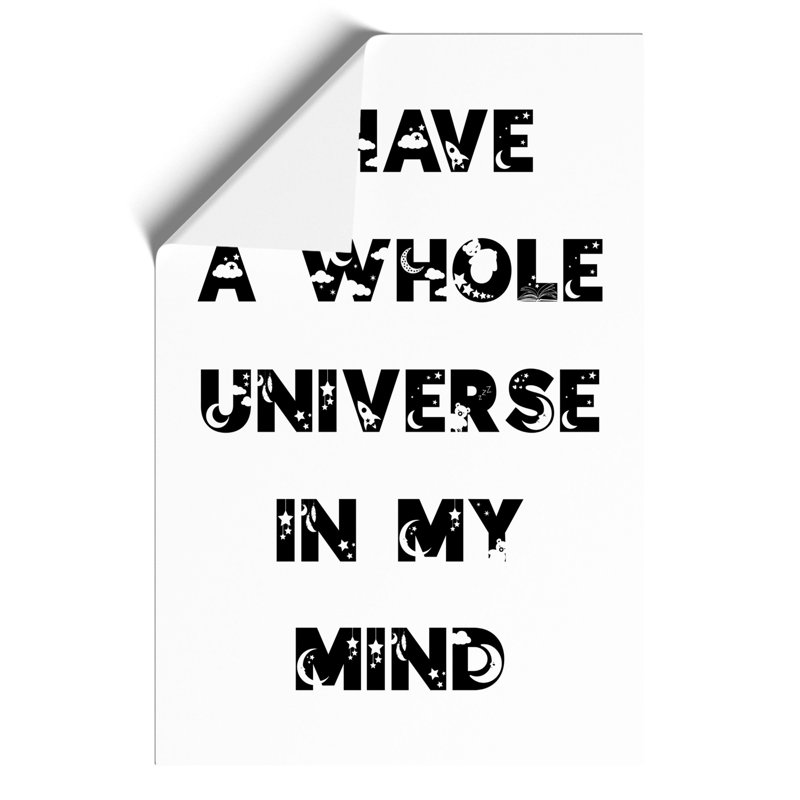 Universe in My Mind - Frameless Print, 84cm H x 59cm W x 0.1cm D