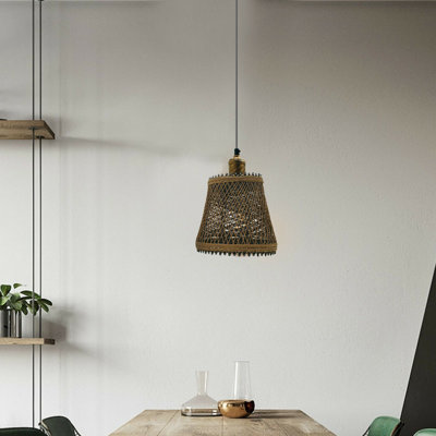 Adila 1 - Light Brown Single Pendant