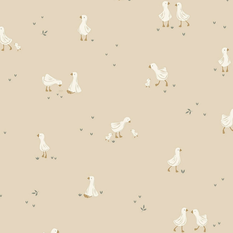 Vliesbehang Little Goose Natural Wallpaper