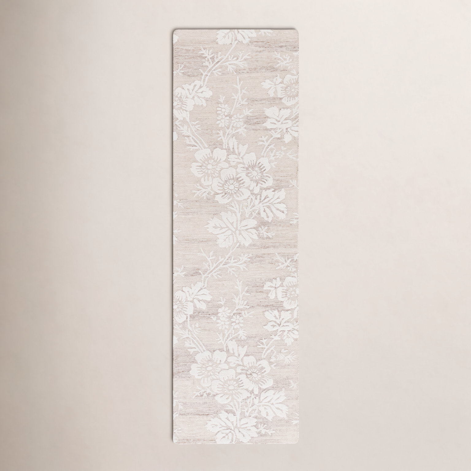 Hand-Tufted Wool Floral Rug, Runner 2'3" x 8'
