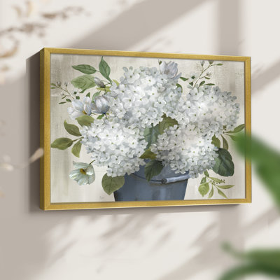 Classic Hydrangeas -Framed Print - Restickable